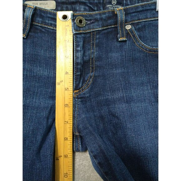 Adriano Goldschmied Jeans Womens 28 Blue Denim The Stilt Cigarette Dark Wash AG - Picture 4 of 9